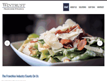 Tablet Screenshot of franchise.wintrust.com